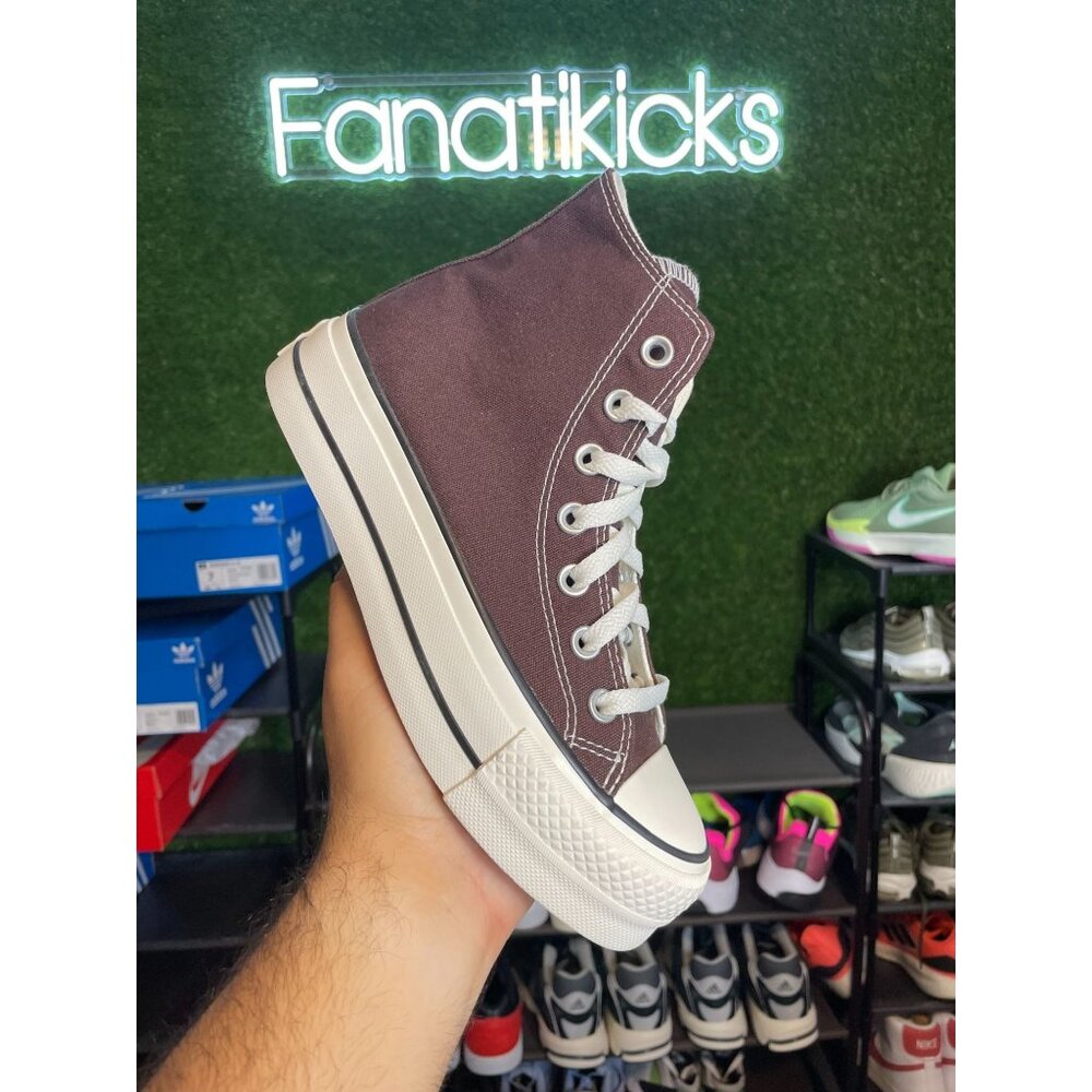 Converse Chuck Taylor Platform HI Womens Size 5.5 Shoes Brown White 171209C